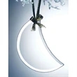 Beveled Jade Glass Ornament - Moon