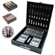 Deluxe Multi-Game Chess & Dominoes Set with Cards