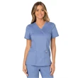 Ciel Blue Caregiver Women's Mock Wrap Top