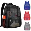 See-Through Mesh College Backpack with Padded Straps