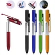 4-in-1 Stylus Ballpoint Pen with LED Light and Phone Stand