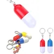Mini Pill Shaped Case Keychain