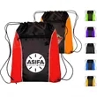 Two Tone Drawstring w/ Earphone Outlet Backpack (13.5"x17")