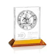 Ashland Clock on Base - Silver Dial
