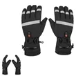 Heated touch-screen gloves for winter sports
