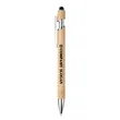 Ellipse Soft Stylus-Screen printed-Bamboo Stylus Pen