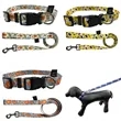 Floral Print Dog Leash Collar Set