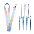 3/4" Polyester Custom Full Color Lanyard W/ Black Snap Hook