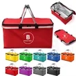 Portable Collapsible Insulated Picnic Basket with Handles