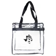 Clear Zippered Stadium Tote Bag