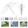 Basics Clear Round Umbrella for Rain