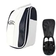Portable Zippered Golf Shoe Bag With Buckled Handle