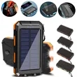 10000 mah Solar Charger Power Bank with Led Light