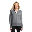 Port & Co Women's Core Fleece Full-Zip Hooded Sweatshirt.