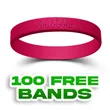 Debossed Silicone Wristband Bracelet