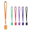 3/4" Polyester Breakaway Lanyard ID Holder Combo w/ PVC Card