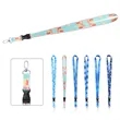 3/4" Sublimated Detach Lanyards Badge Holder W/ Oval Clasp