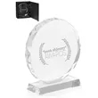 Round Edge Branded Crystal Awards