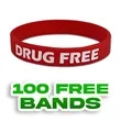 Custom Debossed Colorfilled Silicone Wristbands