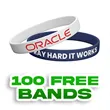 Color Filled Silicone Wristbands