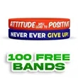 Color Filled Silicone Wristbands-A