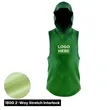 Spandex Interlock Full Color Sleeveless Hoodie T-Shirt