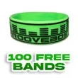 1 inch Embossed Printed Wristband