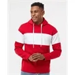 J. America Men's Varsity Fleece Colorblocked Hooded Sweat...