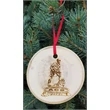3.5" - Aspen Hardwood Ornaments - Bark Edge