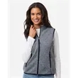 North End Women's Jasper Jacquard Fleece Vest