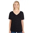 Threadfast Apparel Women's Tri-Blend Fleck V-Neck T-Shirt