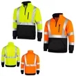 Safety Quarter-Zip Reflective Sweatshirt 280G Softshell