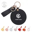 Thank you gift portable keychain round pocket compact mirror