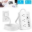 4ft Surge Protector Power Strip with 6 AC Outlet 3 USB