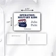 Laminated Personalized Name Badge/Tag (2.5"x3.75") Rectangle