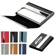 Stainless Steel Fabric Card Holder Metal Business Case