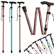 Foldable 5 Section Walking Stick With Anti Slip Tip