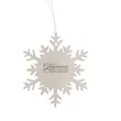 Cast Silver Snowflake Ornament