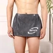 Wearable Men's Bath Towel with Pocket
