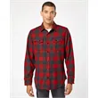 Burnside Men's Snap Front Plaid Flannel Shirt