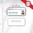 IdentityPro™ USA Made Photo ID Badge w/ Pin Fastener 1.5x3.5