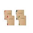 Kraft Paper Cover Notepad With Pen