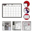 Magnetic Dry Erase Fridge Calendar Monthly Planner w Markers