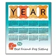 3.5" x 4" Small Magnetic Calendar 30 Mil