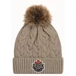 Cuff Toque w Faux Fur PomPom - SPRA