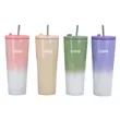 24oz Gradient Vacuum Tumbler with Straw