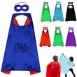 Double Layers Kid Superhero Cape with Eye Mask