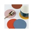 PU Leather Coaster Non-Slip Desk Mat