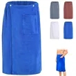Wearable Men's Bath Towel with Pocket