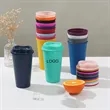 16oz Plactic Coffee Mug Cup With Lid